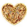 Jolee's Boutique Adhesive Laser-Cut Wood Embellishment-Patterned Heart - 8601844