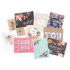American Crafts Cards W/Envelopes 4.25"X5.5" 40/Box-Blank - Thank You - 356510
