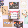 American Crafts Cards W/Envelopes 4.25"X5.5" 40/Box-Blank - Thank You - 356510