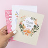 American Crafts Cards W/Envelopes 4.25"X5.5" 40/Box-Blank - Thank You - 356510