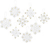 Bucilla Felt Ornaments Applique Kit Set Of 16-Elegant Christmas Snowflakes - 86984E
