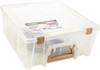 Artbin Super Satchel Double Deep W/Removable Dividers-Rose Gold Handle, Latch & Dividers - 6990RK