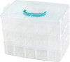 We R 3-Tier Snap Box Translucent Plastic Storage-10.2"X6.6"X7.3" Case - WR660742