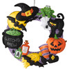 Bucilla Felt Wreath Applique Kit 17" Round-Witch's Brew - 86563
