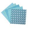 Colorbok Single-Sided Printed Craft Paper 6"X6" 100/Pkg-Teal Promenade, 10 Designs/10 Each - 74255