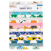 Crate Paper Single-Sided Card Making Pad 6"X8" 24/Pkg-Maggie Holmes Sunny Days W/Gold Foil - 350818 - 718813508186