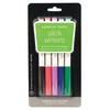 Slick Writer Marker Pens 5/Pkg-Fine Point-Black/Blue/Red/Green/Purple - 62061 - 718813620611