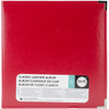 We R Classic Leather D-Ring Album 8.5"X11"-Real Red - WRRING8-60131 - 633356601319