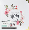 Heidi Swapp Storyline2 D-Ring Album 8.5"X11"-White Floral - HS314024 - 718813140249