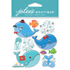 Jolee's Boutique Dimensional Stickers-Cutesy Whales - E5021938