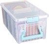 ArtBin Super Semi Satchel-Aqua Handle, Latch & Dividers - 6925AA ArtBin Super Semi Satchel-Aqua Handle, Latch & Dividers - 6925AA