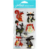 Jolee's Le Grande Dimensional Stickers-Woodland Felt Animals - E5051034 - 015586969122