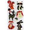 Jolee's Le Grande Dimensional Stickers-Woodland Felt Animals - E5051034