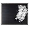 DCWV Framed Letterboard 20"X16"-Gray Stained W/Black Insert - LB006021