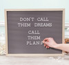 DCWV Framed Letterboard 20"X16"-Natural W/Gray Insert - LB006022