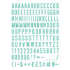 DCWV Letterboard Letters & Characters 2" 148/Pkg-Teal - LP006000-4