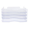 We R Stackable Acrylic Paper Trays 4/Pkg-Clear 12"X13" - 660476