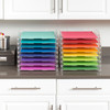 We R Stackable Acrylic Paper Trays 4/Pkg-Clear 12"X13" - 660476