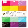 DCWV Double-Sided Cardstock Stack 6"X6" 48/Pkg-Bright Patterns, 12 Colors/4 Each - PS006103 - 611356111489