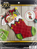 Bucilla Felt Stocking Applique Kit 18" Long-Holiday Teddy - 86815 - 046109868158