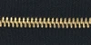 Coats Fashion Pocket/Brass Teeth Zipper 5"-Black - F63 5-2