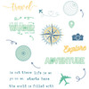 Sizzix Thinlits Die & A5 Stamp Set By 49 & Market-Wanderlust Explorer - 5A0034BP-1H61C