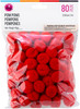 6 Pack - CousinDIY Pom-Pom 1" 80/Pkg-Red - 5A002XX6-1GYLJ - 191648181173