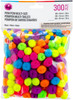 3 Pack - CousinDIY Pom-Poms Multi-Size 300/Pkg-Neon - 5A002XS0-1GYPB - 191648181333