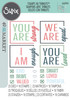 Sizzix Thinlits Die & A5 Stamp Set By 49 & Market-Affirmations - 5A0034BL-1H619 - 630454292388