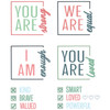 Sizzix Thinlits Die & A5 Stamp Set By 49 & Market-Affirmations - 5A0034BL-1H619