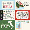 25 Pack - Italy Double-Sided Cardstock 12"X12"-6X4 Journaling Cards - 5A0033WG-1H5L5