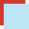 25 Pack - Italy Double-Sided Cardstock 12"X12"-Light Blue/ Red - 5A0033WG-1H5LJ - 810192596454