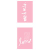 Heidi Swapp Art Screens/Stencils 3"X4" 2/Pkg-Mr. & Mrs. - HS370598