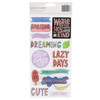 Amy Tan Stay Sweet Thickers Stickers 39/Pkg-Roll With It Phrase/Foam - 351207
