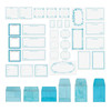 Color Swatch: Ocean Envelope Bits-37/Pkg - CSO41336