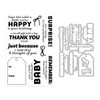 Hero Arts Stamp & Cut Set-Just Because, Best Gift Ever - 5A003CYS-1H96C