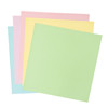 Colorbok 78lb Smooth Cardstock 12"X12" 30/Pkg-Pastel, 5 Colors/6 Each - 61195C