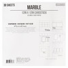 Colorbok 78lb Single-Sided Printed Cardstock 12"X12" 30/Pkg-Marble - 71876B