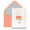 3 Pack - American Crafts Greeting Card W/Envelope-Pastel Cake - 5A002NN9-1GPT3