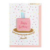 3 Pack - American Crafts Greeting Card W/Envelope-Pink Birthday Cake - 5A002NQ5-1GPR9 - 718813540667