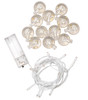 We R DIY Party Light Strand W/12 Bulbs-Gold Glitter Globes, White Wire - 5A003G26-60200