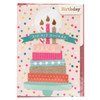 3 Pack - AC Gift - Greeting Card - 5x7 - Birthday-Hip Hip Hooray Cake - 344834 - 718813448345