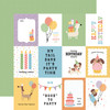 25 Pack - Echo Park Party Animal Double-Sided Cardstock 12"X12"-3x4 Journaling Cards - 5A003D47-1H9D9 - 810192597239
