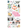 3 Pack - Simple Stories Foam Stickers 58/Pkg -Take Note - 5A003CS1-1H91R