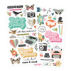 3 Pack - Simple Stories Foam Stickers 58/Pkg -Take Note - 5A003CS1-1H91R