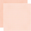 25 Pack - Simple Stories Pooh Baby Double-Sided Cardstock 12"x12"-Blush Gingham - 5A003CSD-1H91W - 810191521495