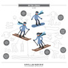 Spellbinders Etched Dies by Simon Hurley-Ski-Son's Greetings, Hit The Slopes - 5A003CYN-1H966