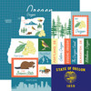 25 Pack - Echo Park Our United States Cardstock 12"X12"-Oregon - 5A003HYV-1HD70 - 810208641581