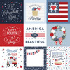 25 Pack - Echo Park All American Cardstock 12"X12"-4x4 Journaling Cards - 5A003J1W-1HD81