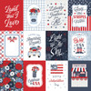 25 Pack - Echo Park All American Cardstock 12"X12"-3x4 Journaling Cards - 5A003J1W-1HD72